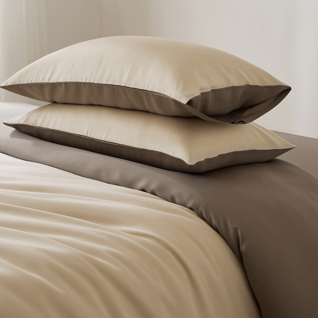 91家纺网 家纺一手货源 找家纺 EH家居 2026新款天丝仲夏夜之梦系列四件套 仲夏-浅香槟色