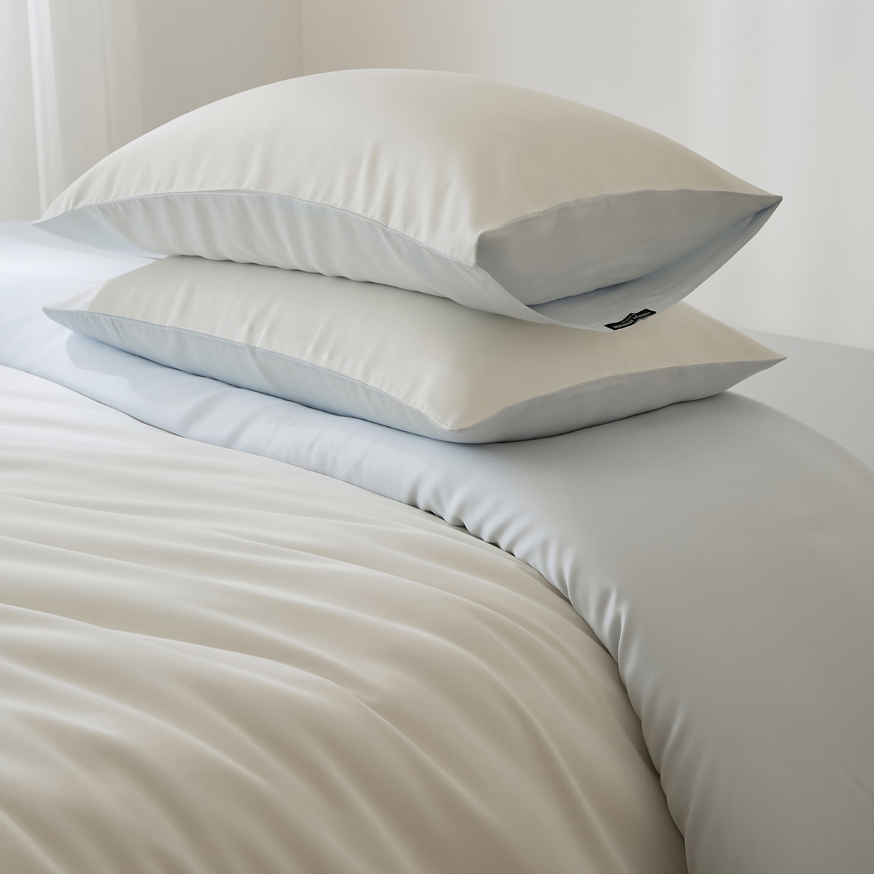 91家纺网 家纺一手货源 找家纺 EH家居 2026新款天丝仲夏夜之梦系列四件套 仲夏-浅云白