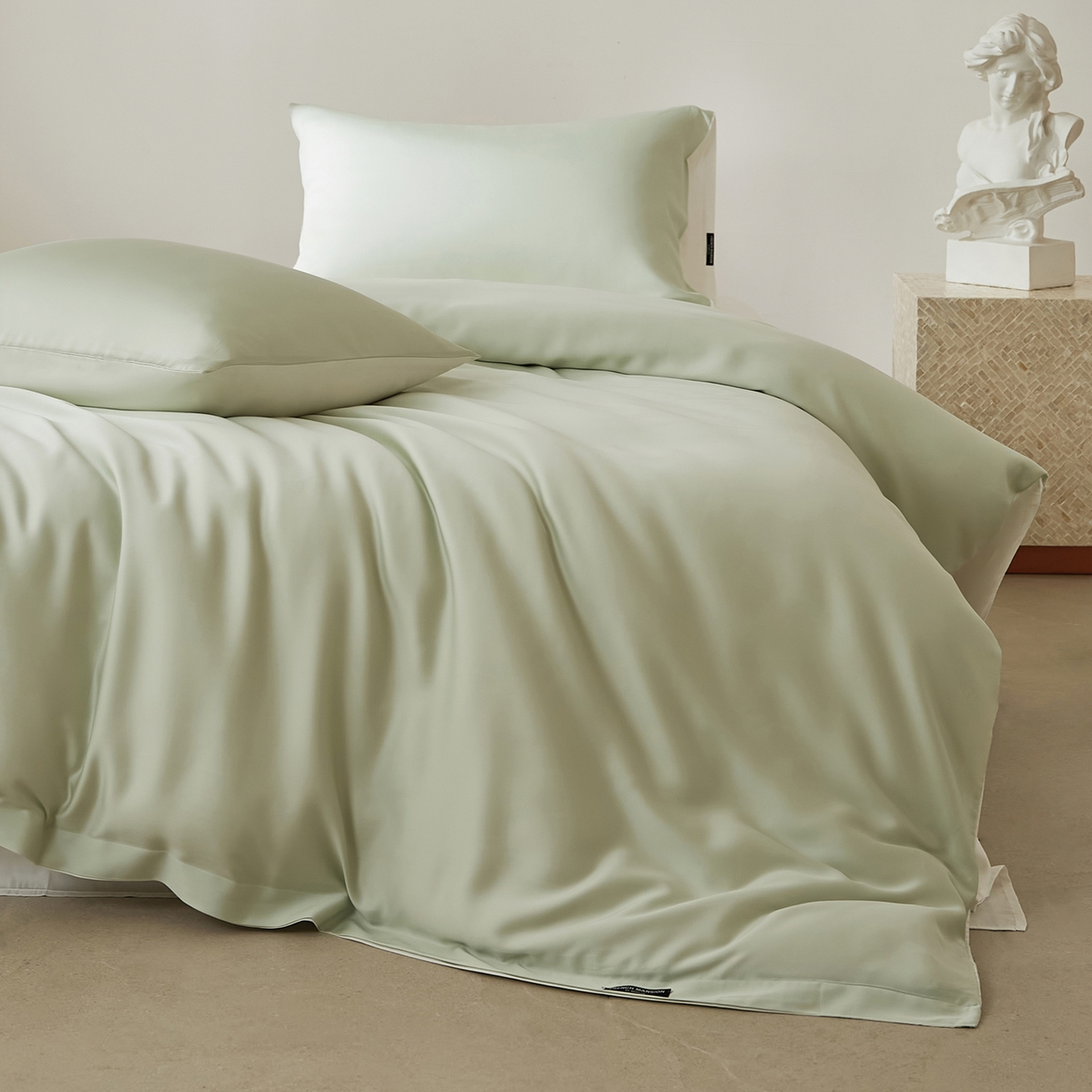 91家纺网 家纺一手货源 找家纺 EH家居 2026新款天丝仲夏夜之梦系列四件套 仲夏-星河青