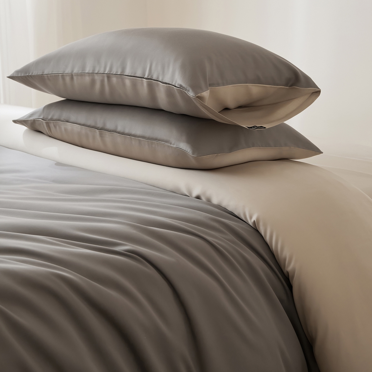 91家纺网 家纺一手货源 找家纺 EH家居 2026新款天丝仲夏夜之梦系列四件套 仲夏-月影灰