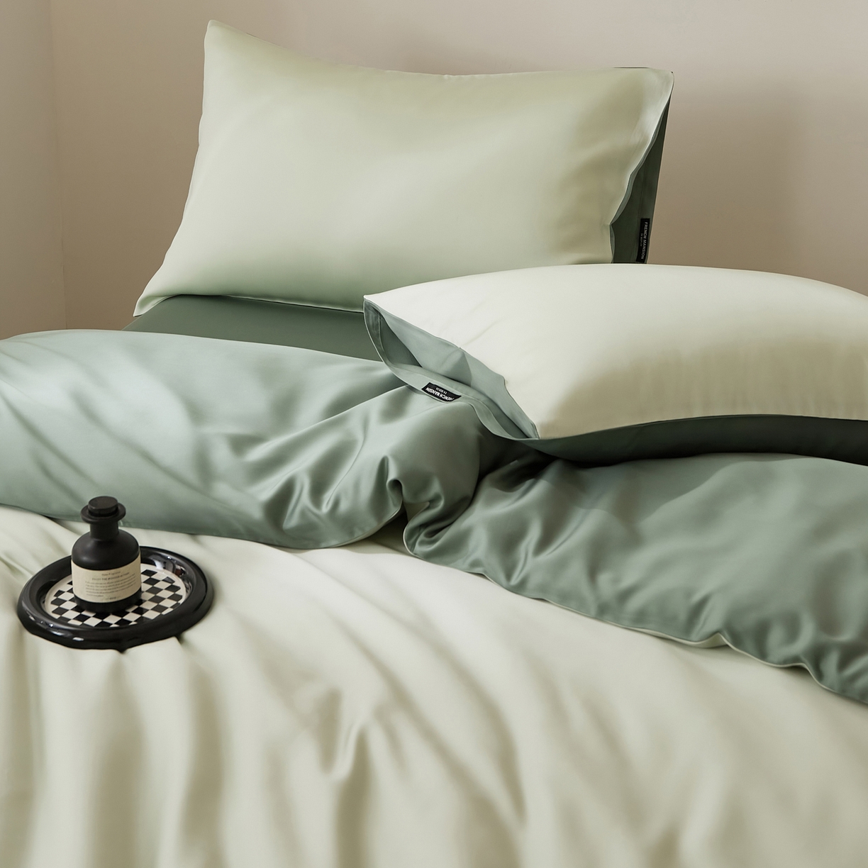 91家纺网 家纺一手货源 找家纺 EH家居 2026新款天丝仲夏夜之梦系列四件套 仲夏-仲夏夜绿