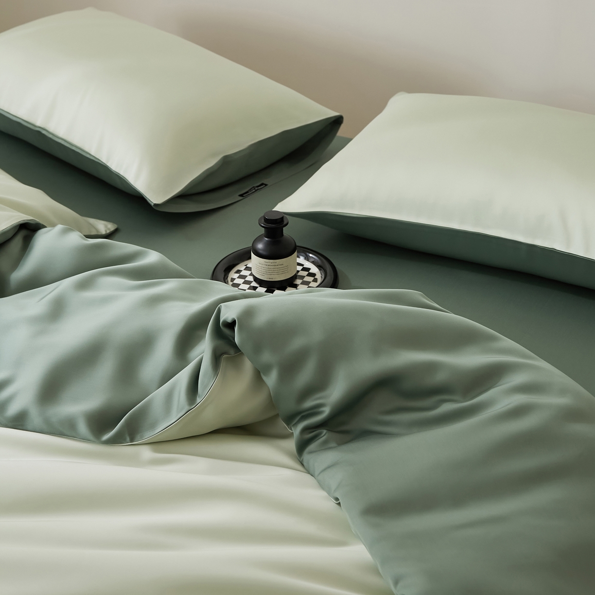 91家纺网 家纺一手货源 找家纺 EH家居 2026新款天丝仲夏夜之梦系列四件套 仲夏-仲夏夜绿