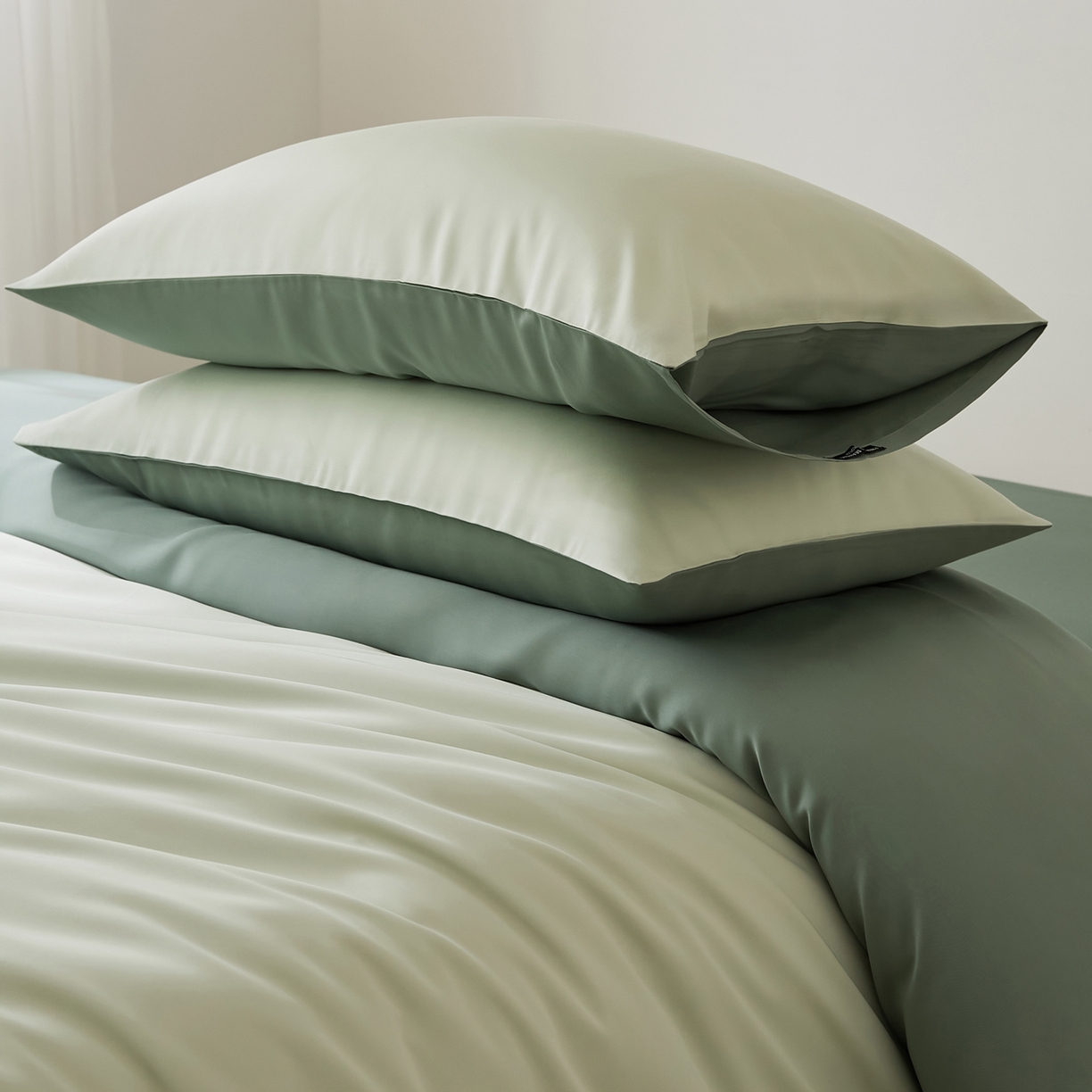 91家纺网 家纺一手货源 找家纺 EH家居 2026新款天丝仲夏夜之梦系列四件套 仲夏-仲夏夜绿