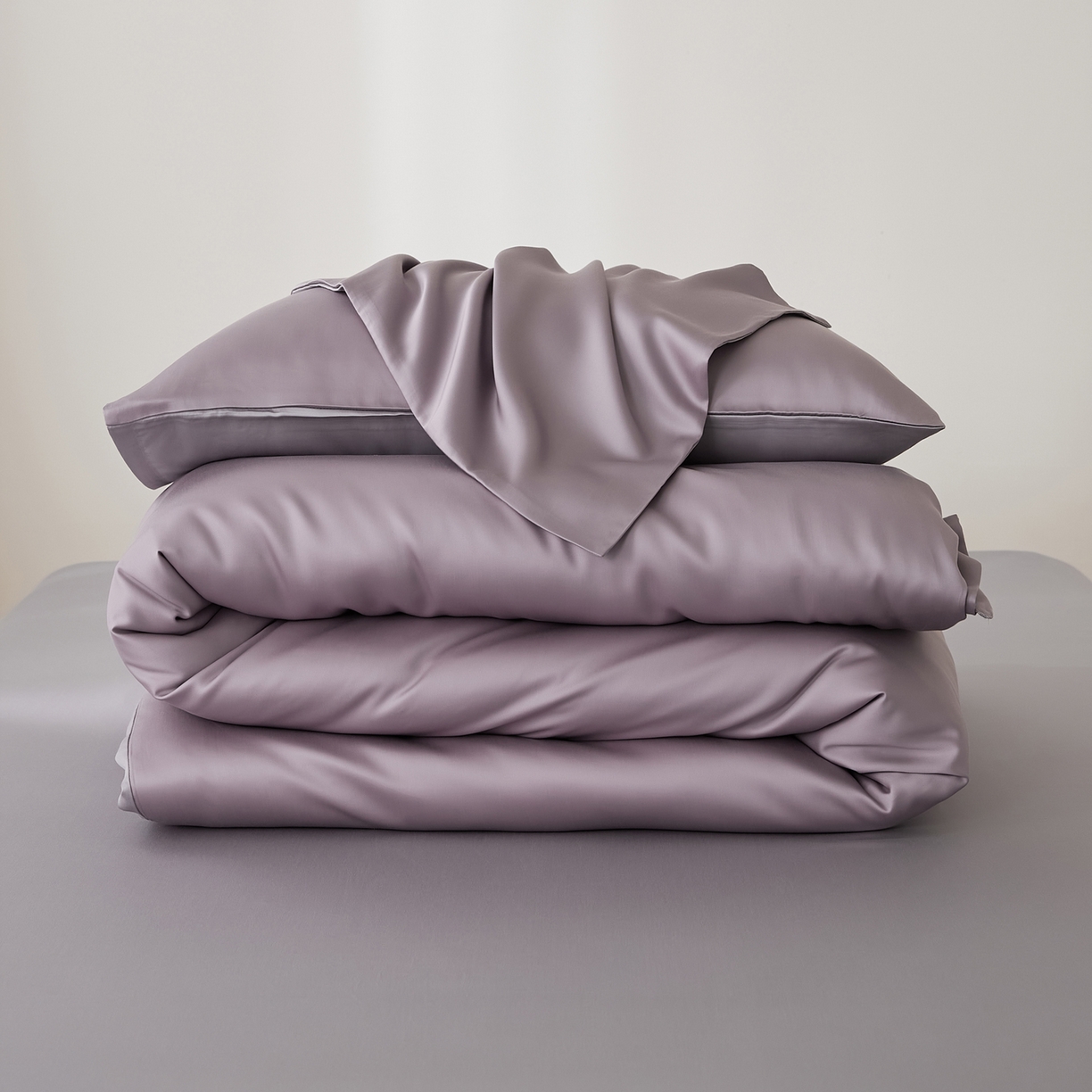 91家纺网 家纺一手货源 找家纺 EH家居 2026新款天丝仲夏夜之梦系列四件套 仲夏-紫灰