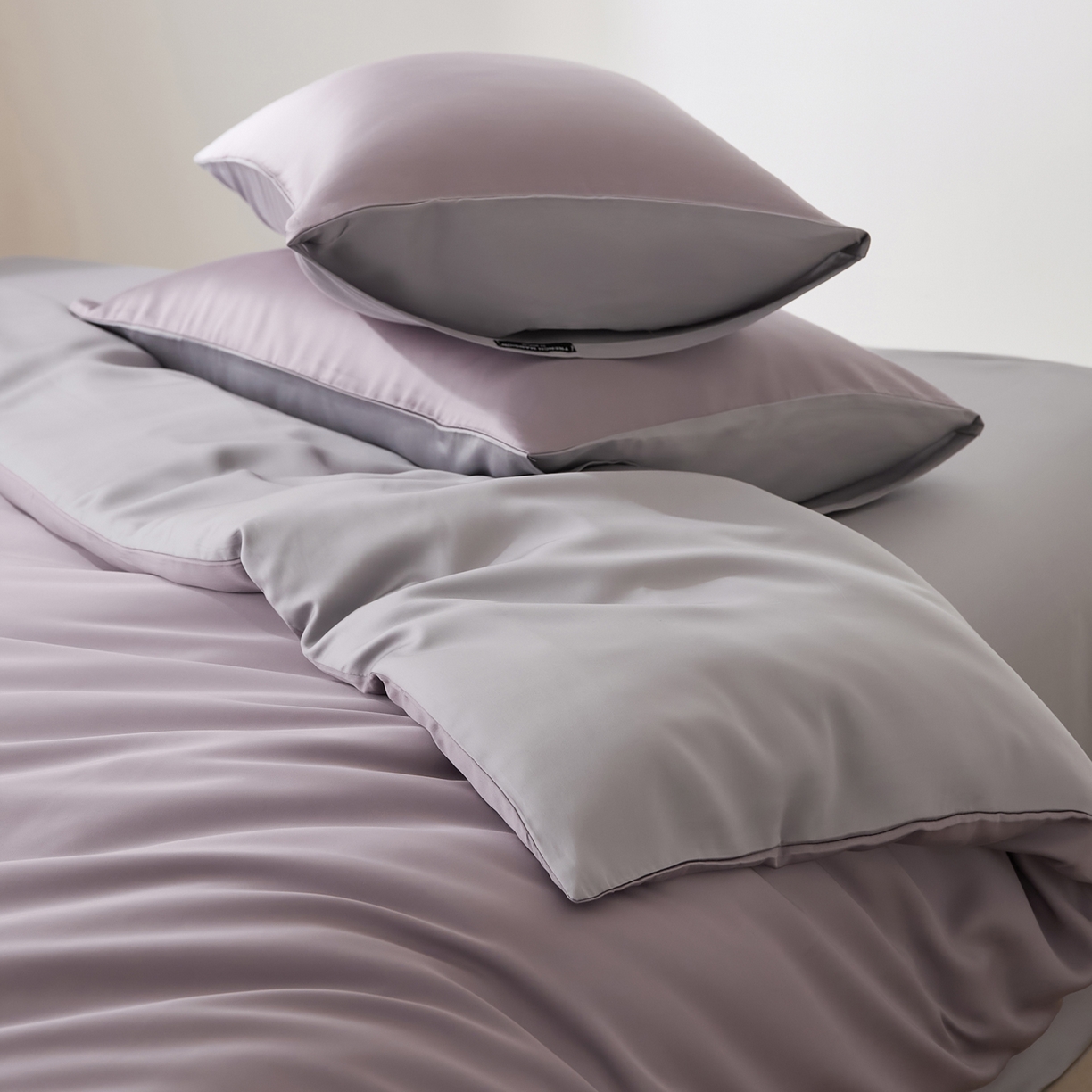 91家纺网 家纺一手货源 找家纺 EH家居 2026新款天丝仲夏夜之梦系列四件套 仲夏-紫灰