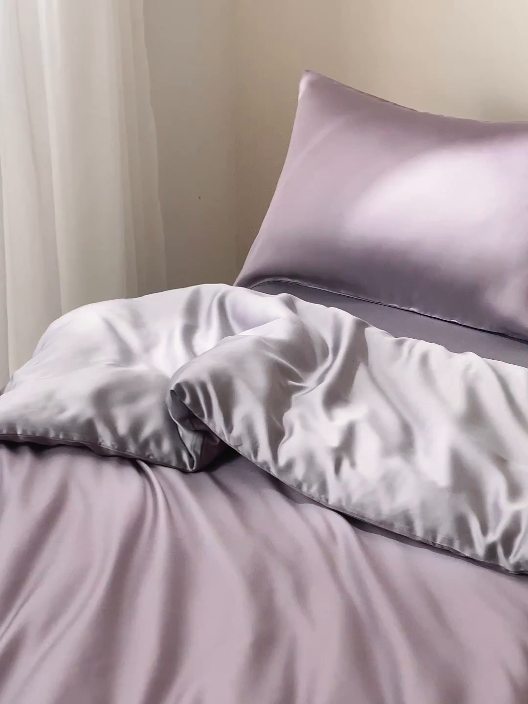 91家纺网 家纺一手货源 找家纺 EH家居 2026新款天丝仲夏夜之梦系列四件套 仲夏-紫灰