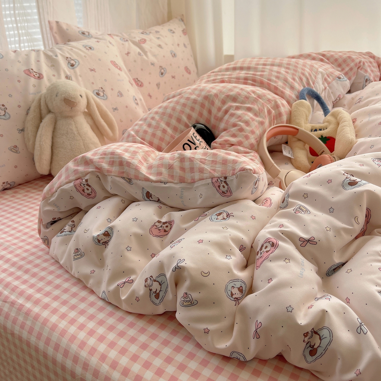 91家纺网 家纺一手货源 找家纺 （总）繁花家居 2026简单款水洗棉四件套学生床三件套