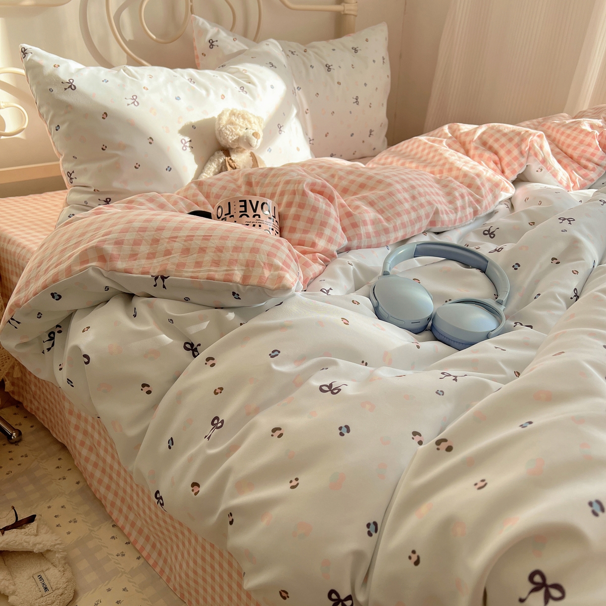 91家纺网 家纺一手货源 找家纺 （总）繁花家居 2026简单款水洗棉四件套学生床三件套