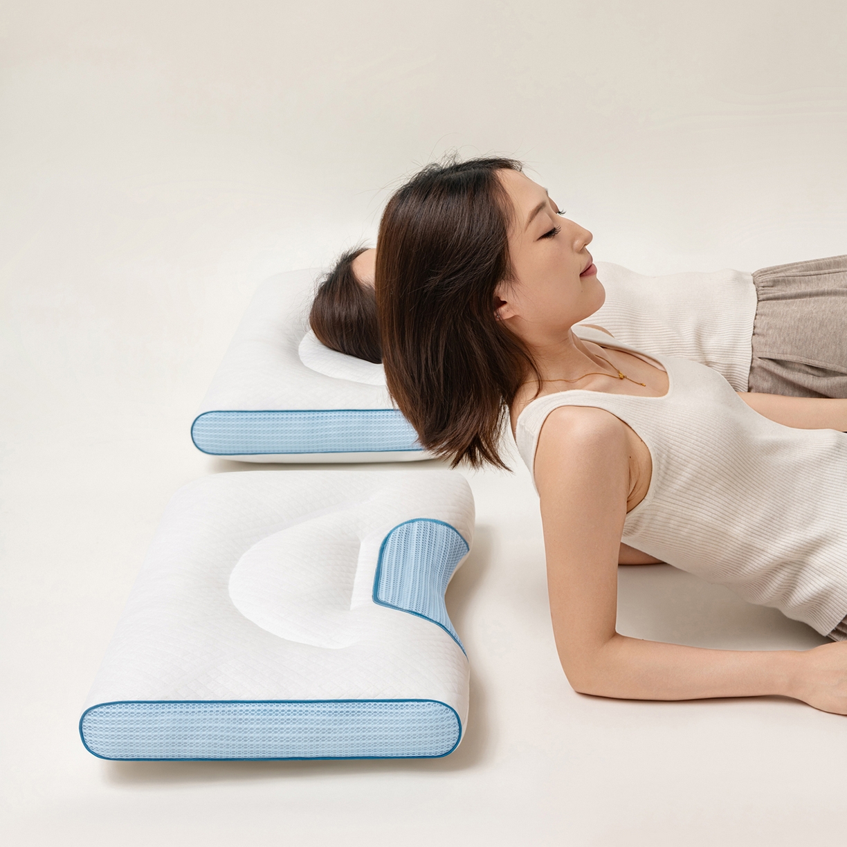 91家纺网 家纺一手货源 找家纺 （总）小米枕芯 2026新款决明子护颈枕助睡眠枕枕头枕芯