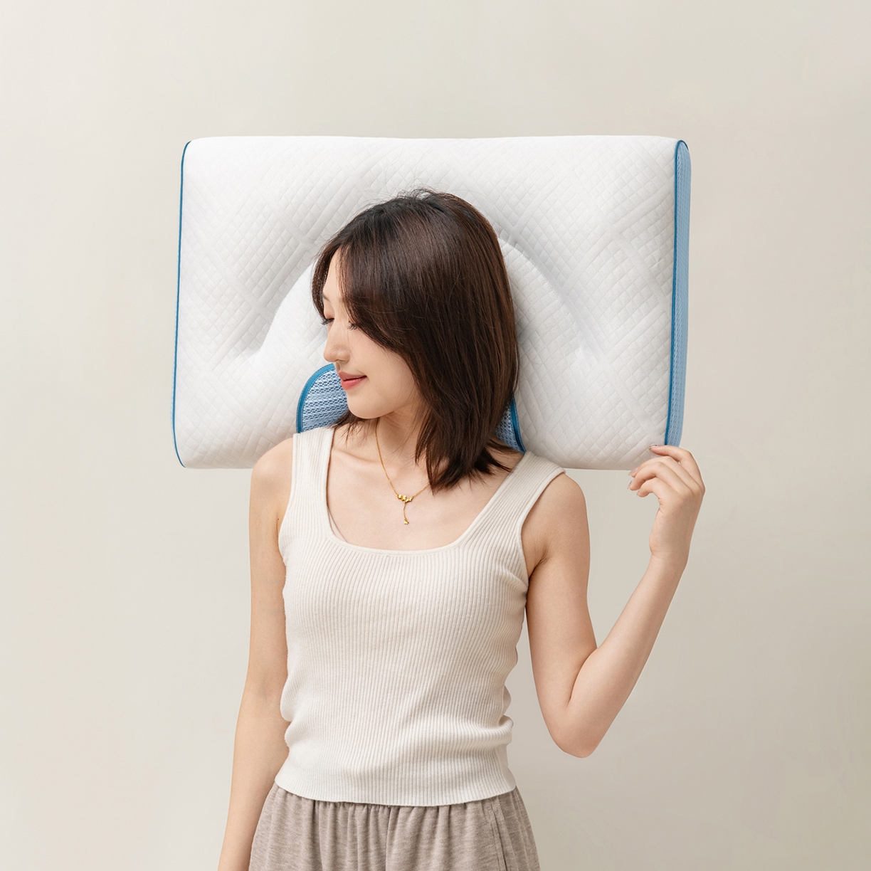 91家纺网 家纺一手货源 找家纺 （总）小米枕芯 2026新款决明子护颈枕助睡眠枕枕头枕芯