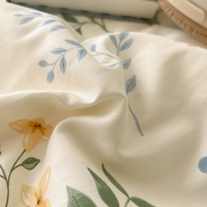 91家纺网 家纺一手货源 找家纺 曼之夏 2026新款全棉印花花卉四件套 七彩集