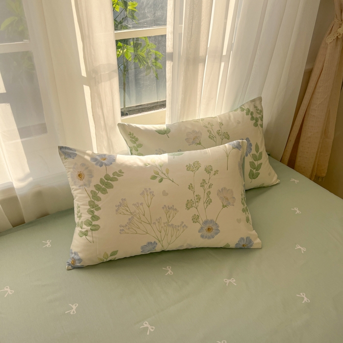 91家纺网 家纺一手货源 找家纺 曼之夏 2026新款全棉印花花卉四件套 生机盎然