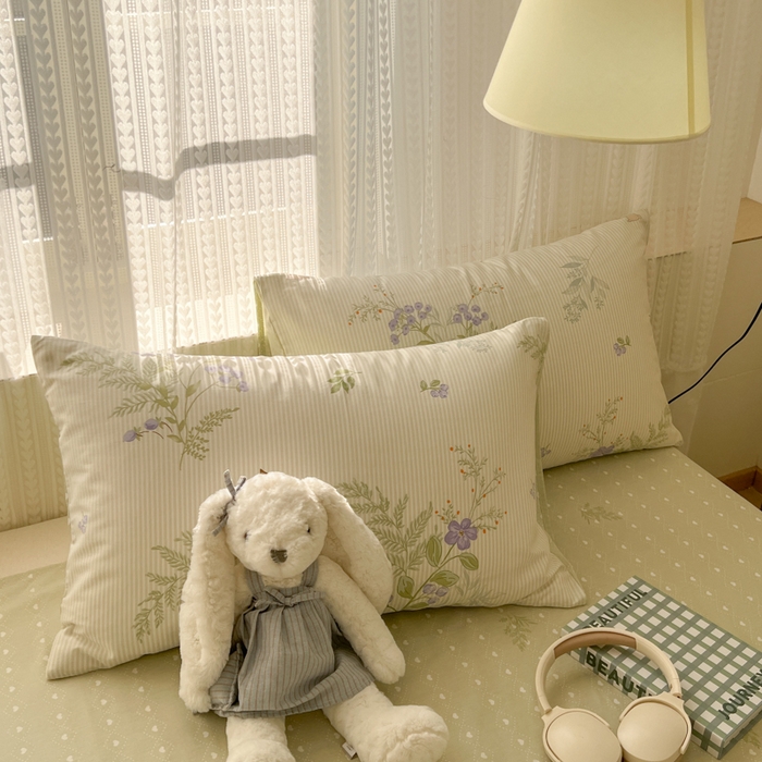 91家纺网 家纺一手货源 找家纺 曼之夏 2026新款全棉印花花卉四件套 童话镇