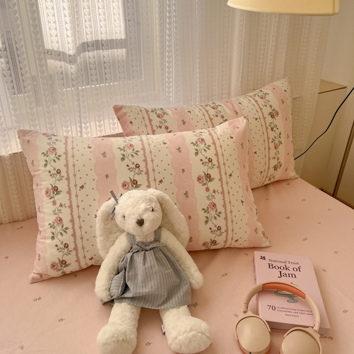 91家纺网 家纺一手货源 找家纺 曼之夏 2026新款全棉印花花卉四件套 温柔花香