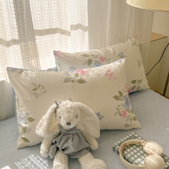 91家纺网 家纺一手货源 找家纺 曼之夏 2026新款全棉印花花卉四件套 香语幽涵