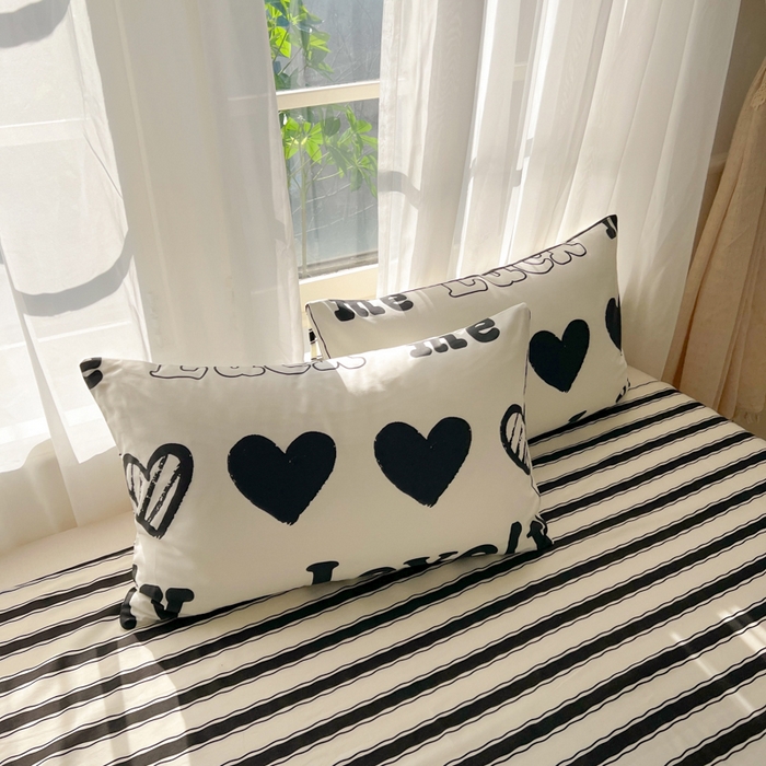 91家纺网 家纺一手货源 找家纺 曼之夏 2026新款全棉印花花卉四件套 心恋