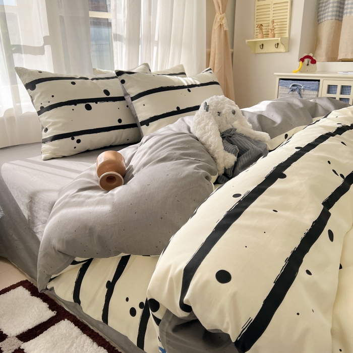 91家纺网 家纺一手货源 找家纺 曼之夏 2026新款全棉印花花卉四件套 自由派