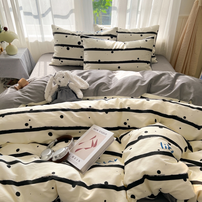 91家纺网 家纺一手货源 找家纺 曼之夏 2026新款全棉印花花卉四件套 自由派