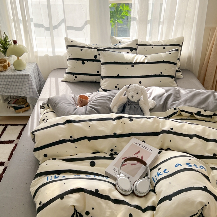 91家纺网 家纺一手货源 找家纺 曼之夏 2026新款全棉印花花卉四件套 自由派