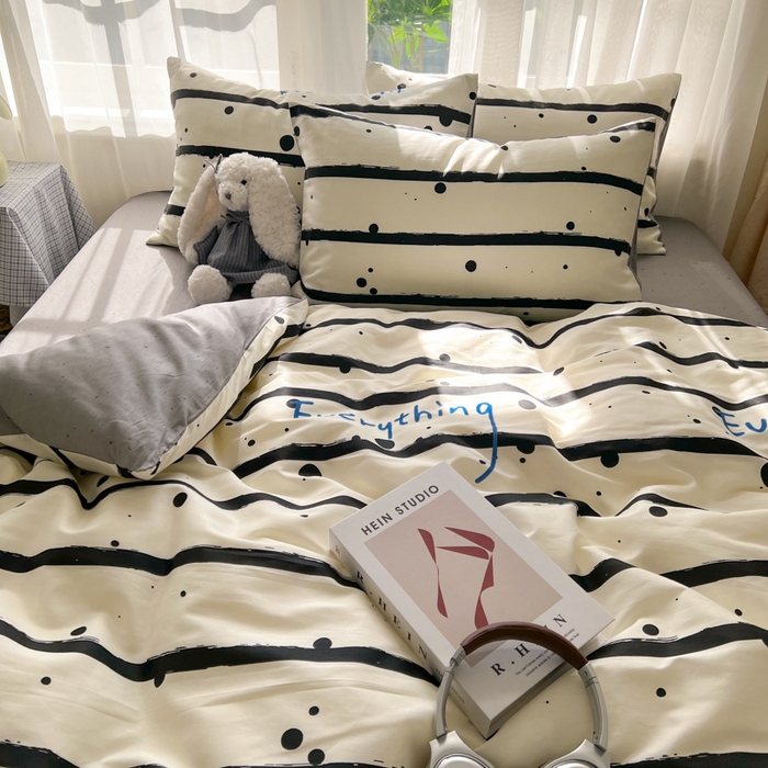 91家纺网 家纺一手货源 找家纺 曼之夏 2026新款全棉印花花卉四件套 自由派