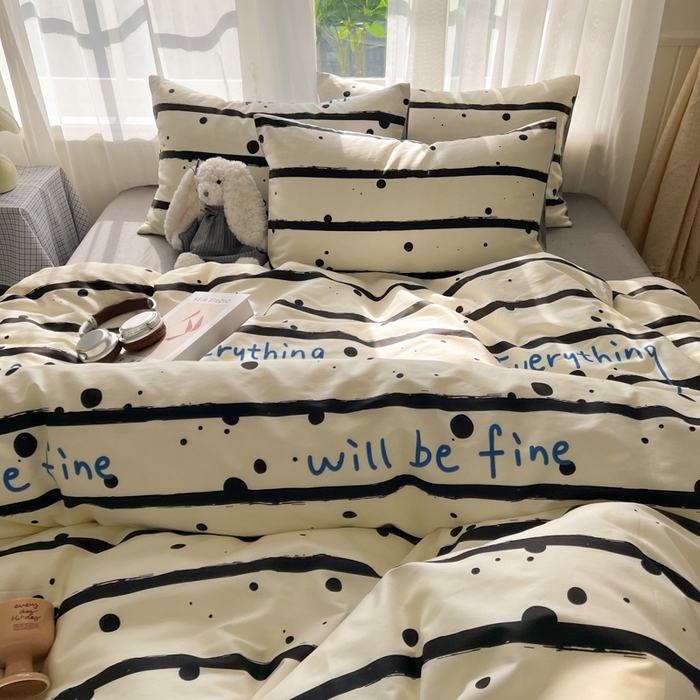 91家纺网 家纺一手货源 找家纺 曼之夏 2026新款全棉印花花卉四件套 自由派