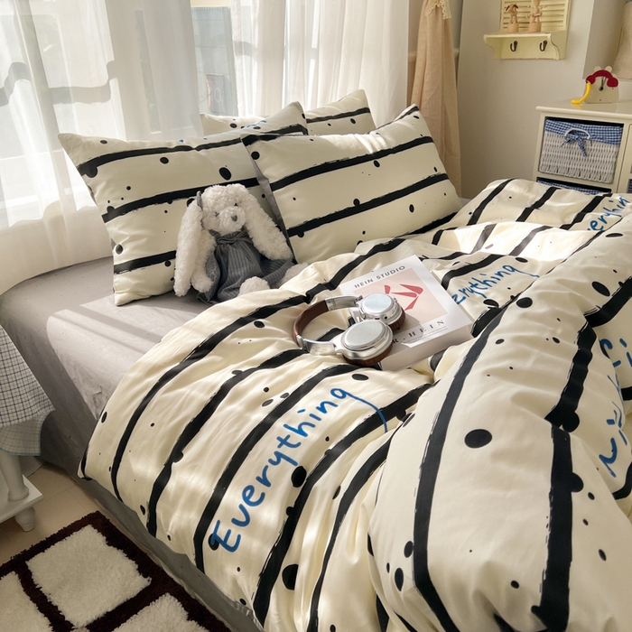 91家纺网 家纺一手货源 找家纺 曼之夏 2026新款全棉印花花卉四件套 自由派