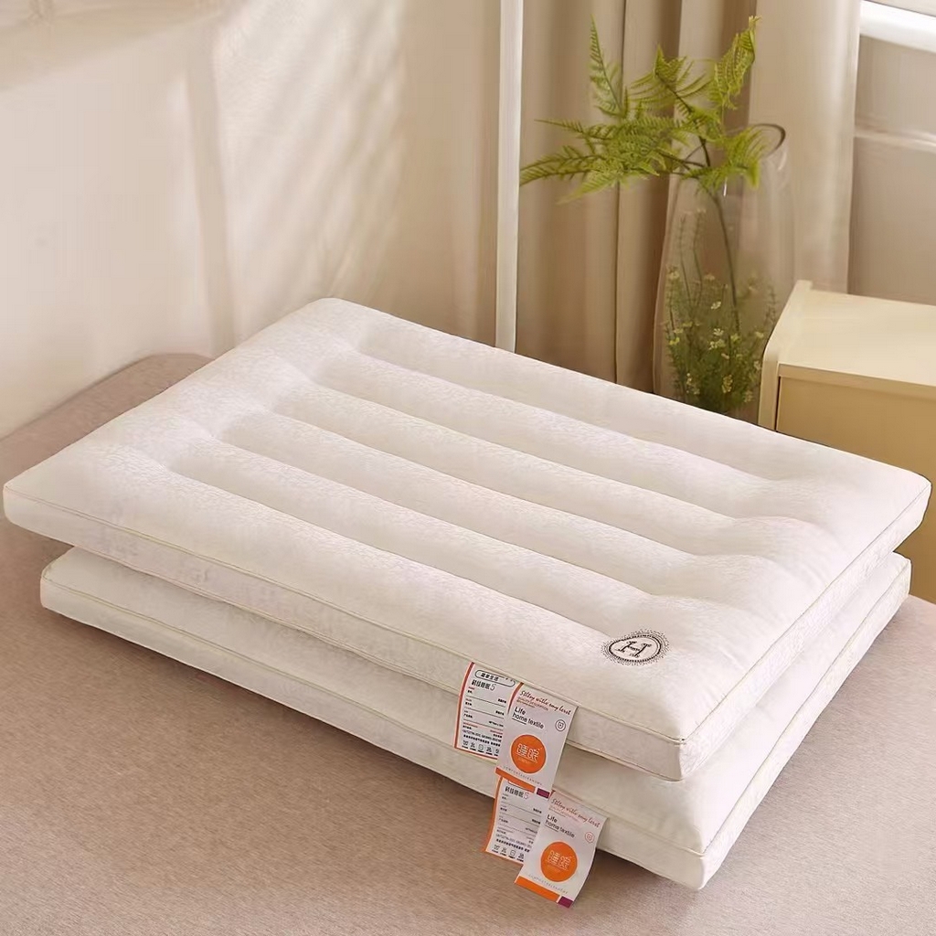 91家纺网 家纺一手货源 找家纺 （总）剑桥枕业 2025新款深睡养肤药包款羽丝定型枕芯 可选荞麦 决明子 薰衣草 促销款式枕头