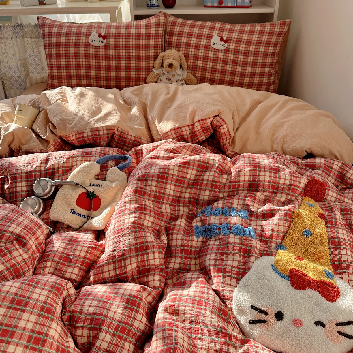 91家纺网 家纺一手货源 找家纺 （总）美乐迪家纺 2026新款云感双层纱毛巾绣四件套