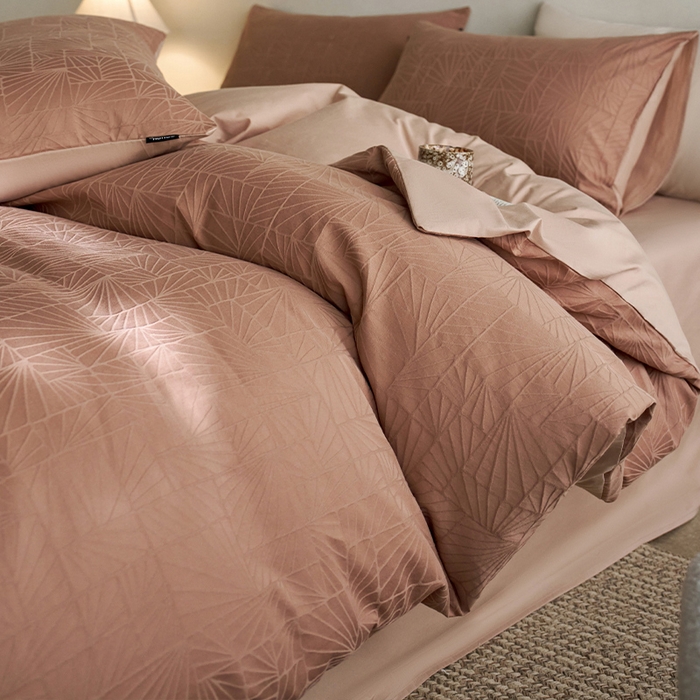 91家纺网 家纺一手货源 找家纺 （总）小懒猪 2026新款亲肤舒适立体全棉纯棉提花四件套-二