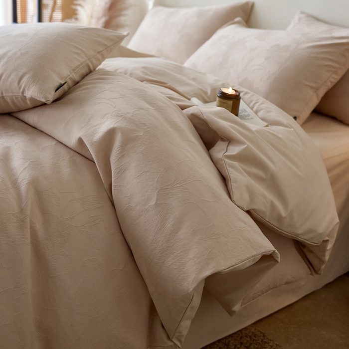 91家纺网 家纺一手货源 找家纺 （总）小懒猪 2026新款亲肤舒适立体全棉纯棉提花四件套-二