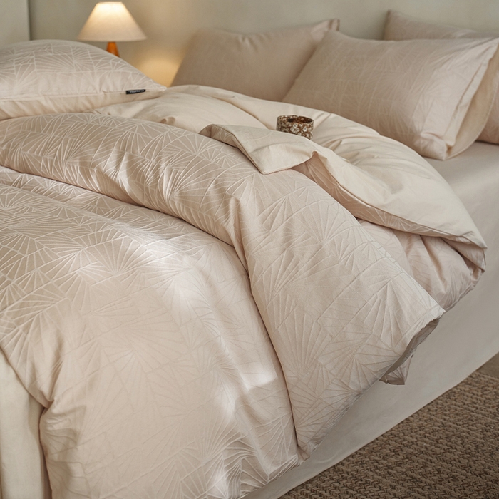 小懒猪 2026新款亲肤舒适立体全棉纯棉提花四件套-二 伯格-米杏