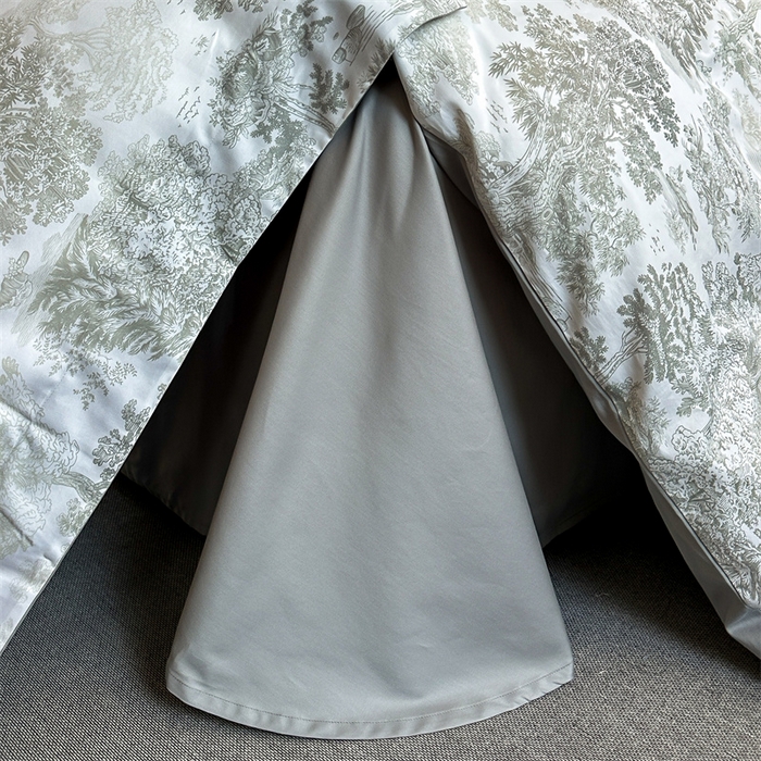 91家纺网 家纺一手货源 找家纺 蓝米卡夫 2026春季新款-60S长绒棉数码印花贡缎系列四件套（礼盒） 塞纳森遥