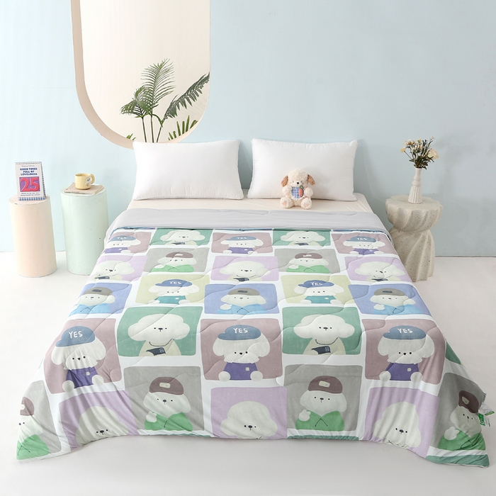 91家纺网 家纺一手货源 找家纺 （总）亚龙工厂店 2026新款大版数码云母冰丝夏凉被被子被芯