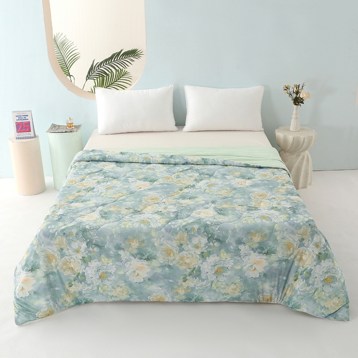 91家纺网 家纺一手货源 找家纺 （总）亚龙工厂店 2026新款大版数码云母冰丝夏凉被被子被芯