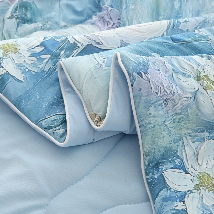 91家纺网 家纺一手货源 找家纺 亚龙工厂店 2026新款大版数码云母冰丝夏凉被被子被芯 海岛恋