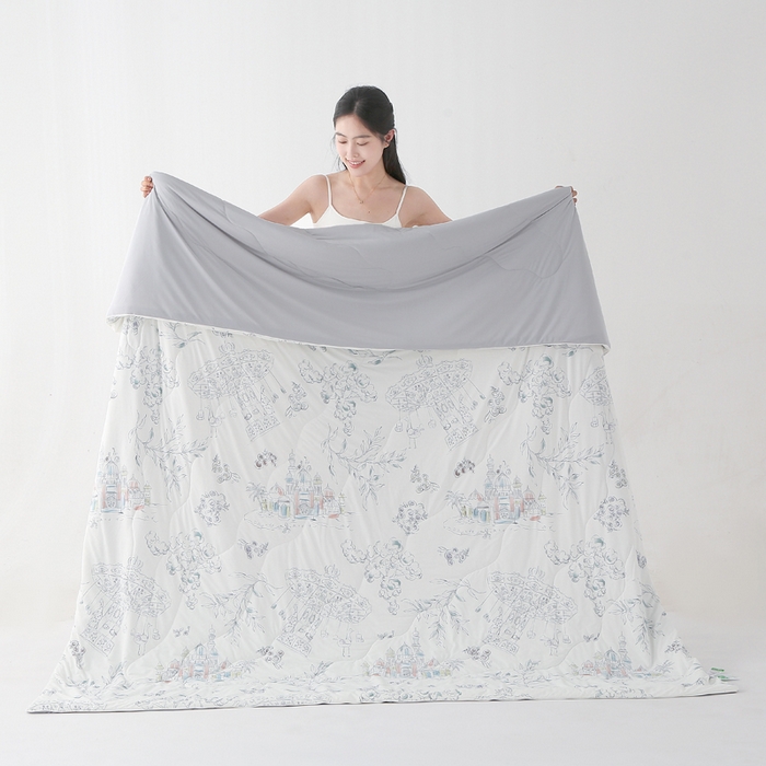 91家纺网 家纺一手货源 找家纺 亚龙工厂店 2026新款大版数码云母冰丝夏凉被被子被芯 梦幻岛屿