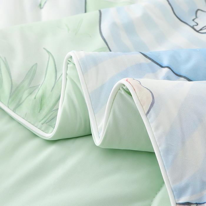 91家纺网 家纺一手货源 找家纺 亚龙工厂店 2026新款大版数码云母冰丝夏凉被被子被芯 梦幻时刻