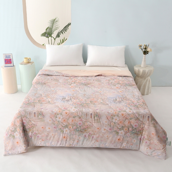 亚龙工厂店 2026新款大版数码云母冰丝夏凉被被子被芯 梦漾心碎