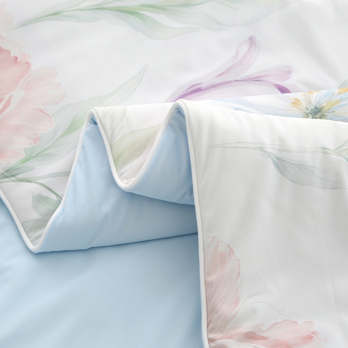 91家纺网 家纺一手货源 找家纺 亚龙工厂店 2026新款大版数码云母冰丝夏凉被被子被芯 清雅