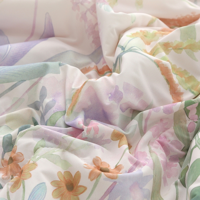 91家纺网 家纺一手货源 找家纺 亚龙工厂店 2026新款大版数码云母冰丝夏凉被被子被芯 柔玉粉