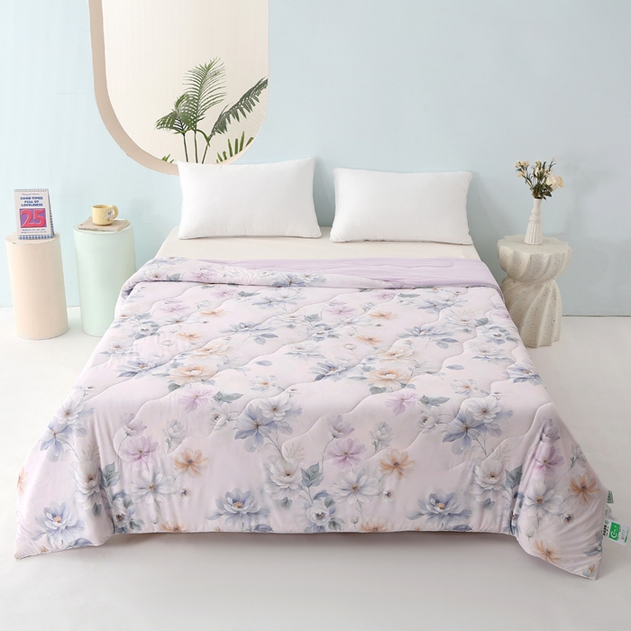 亚龙工厂店 2026新款大版数码云母冰丝夏凉被被子被芯 雅莎