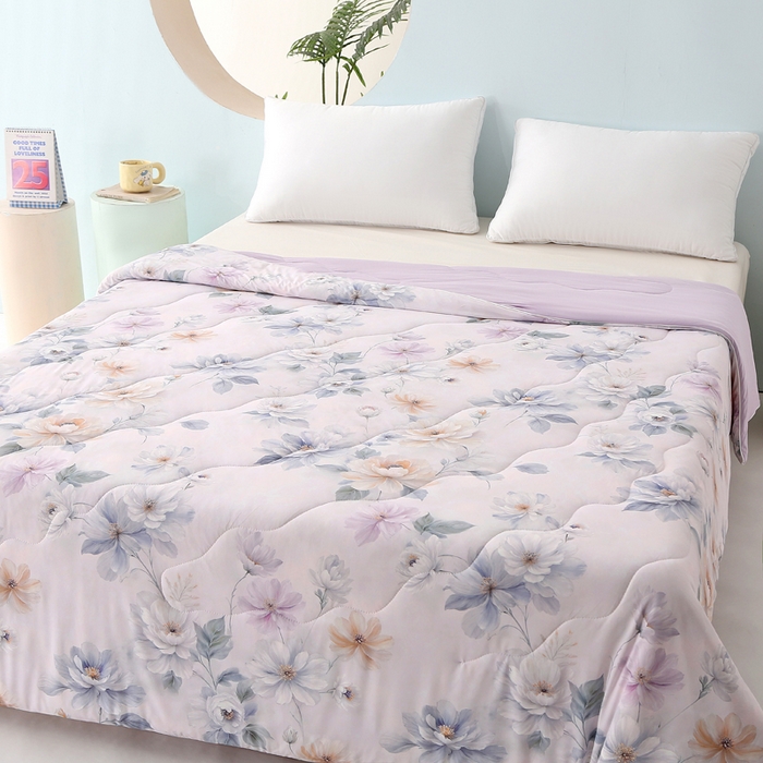 91家纺网 家纺一手货源 找家纺 亚龙工厂店 2026新款大版数码云母冰丝夏凉被被子被芯 雅莎