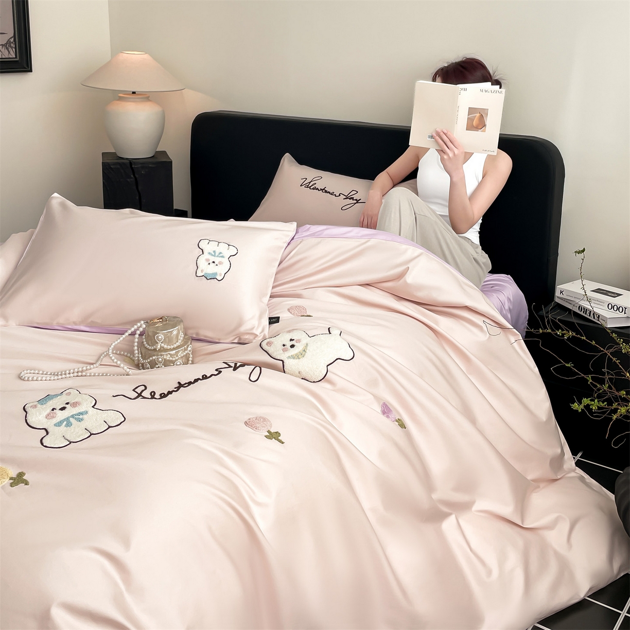 91家纺网 家纺一手货源 找家纺 （总）蓝米卡夫 2025秋冬-A类棉麻全棉数码印花50S*50S双股磨毛公主风系列（礼盒包装）【如需买家秀联系15996631948】 