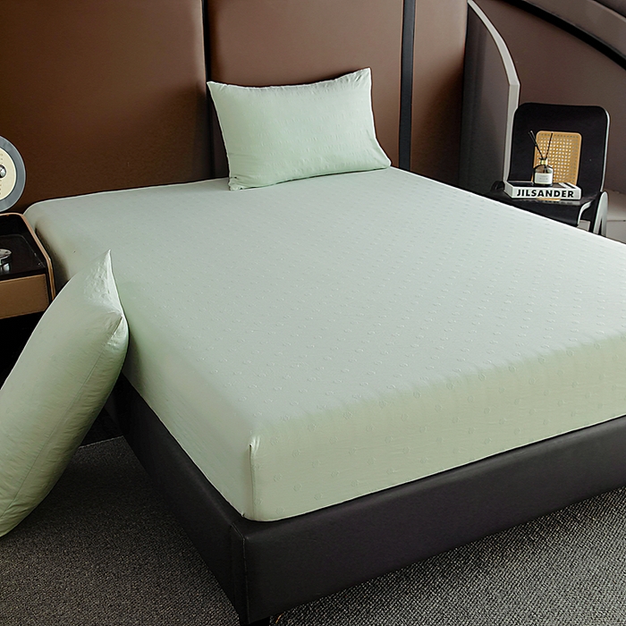 91家纺网 家纺一手货源 找家纺 （总）宇淳国际 2026新款青铜神话系列水洗棉纯色单床笠