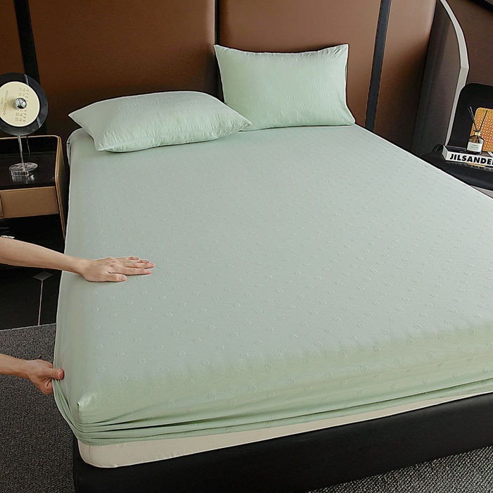 91家纺网 家纺一手货源 找家纺 （总）宇淳国际 2026新款青铜神话系列水洗棉纯色单床笠