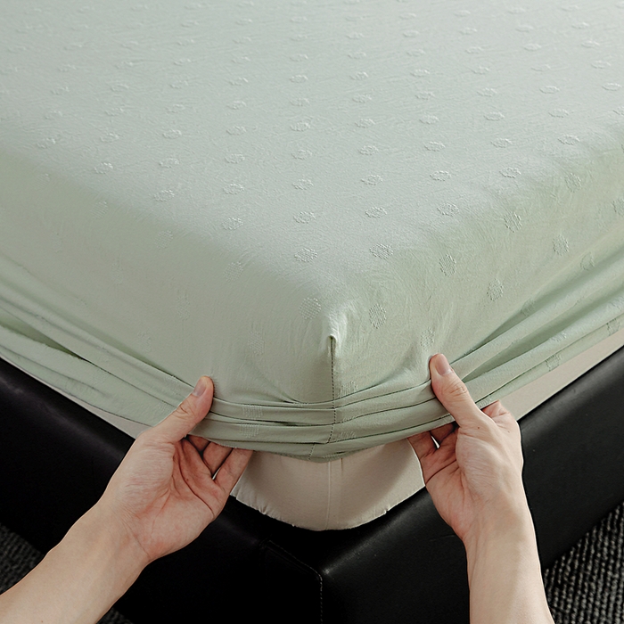 91家纺网 家纺一手货源 找家纺 （总）宇淳国际 2026新款青铜神话系列水洗棉纯色单床笠