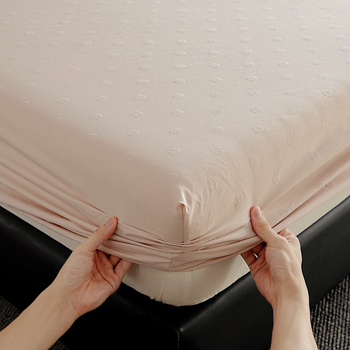 91家纺网 家纺一手货源 找家纺 宇淳国际 2026新款青铜神话系列水洗棉纯色单床笠 奶茶