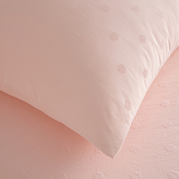 91家纺网 家纺一手货源 找家纺 宇淳国际 2026新款青铜神话系列水洗棉纯色单床笠 水光粉