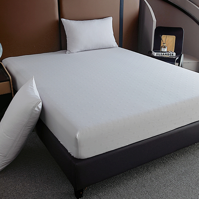 91家纺网 家纺一手货源 找家纺 宇淳国际 2026新款青铜神话系列水洗棉纯色单床笠 银光灰