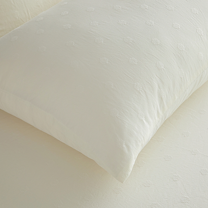 91家纺网 家纺一手货源 找家纺 宇淳国际 2026新款青铜神话系列水洗棉纯色单床笠 豆奶白